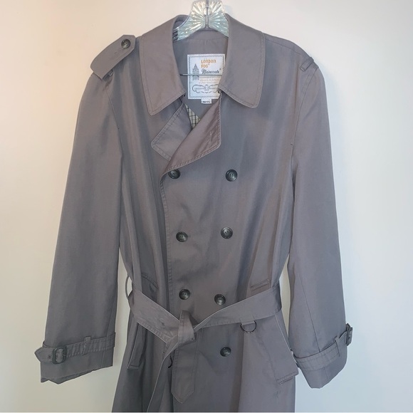 London Fog Women's Trench Coat Grey L - Picture 9 of 13